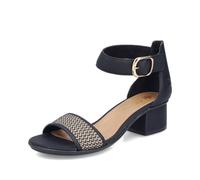 Rieker Sandales classiques pour femme 64952, Noir 00., 39 EU