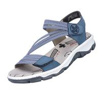 Rieker Sandales classiques pour Femme 68871-14 Bleu 37