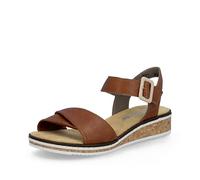 Rieker Sandales classiques pour femme V3691, Marron 22., 38 EU