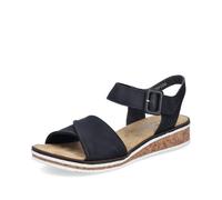 Rieker Sandales classiques pour femme V3691, Noir 00., 41 EU