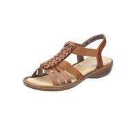 Rieker Femme 60809 Sandale, Marron, 39 EU