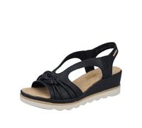 Rieker Sandales compensées pour femme 67471 Noir 40 EU