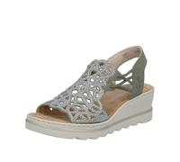 Rieker Sandales compensées pour femme Vert 39 EU