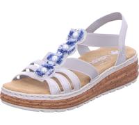 Rieker Femme 62771 Sandales compensées, Gris, 42 EU