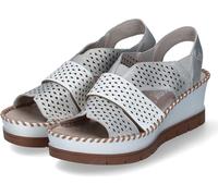 Rieker Sandales compensées/ sandales/ sandales femme Or Cuir lisse Taille : 39