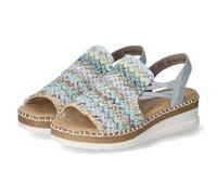 Rieker Sandales compensées V1241 pour femme, multicolore, 38 EU