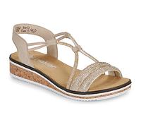 Rieker Sandales compensées V3671-62 in Beige 37