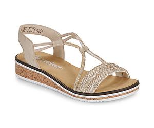 Rieker Sandales compensées V3671-62 in Beige 37