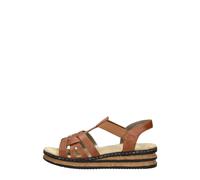 Rieker - Sandales Confortables Plates - Femme - Chaussures - Brun - Taille: 40 EU