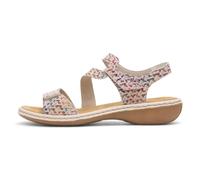 Rieker - Sandales cuir talon compensé bas