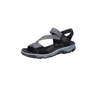 Rieker Sandales à lanières pour femme 68871, Noir, 41 EU