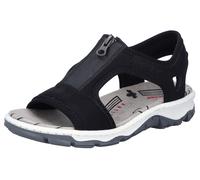 Rieker Sandales de randonnée gris / noir / blanc, Taille 37
