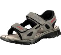 Rieker Sandales de randonnée gris / rouge / noir, Taille 42