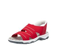 Rieker Sandales de trekking pour femme 68895, rouge, 37 EU