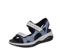 Rieker Sandales de trekking pour femme, bleu, 41 EU