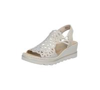 Rieker Sandales compensées pour femme 67465 Beige 39 EU