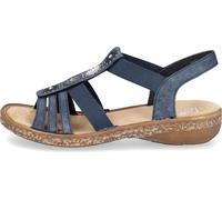 Rieker Sandales Femmes Élastique Slingback 628G9, Taille:42 EU, Couleur:Multicolore
