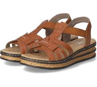 Rieker Sandales Femmes Slingback Sandalettes 62918-22, Taille:37 EU, Couleur:Marron