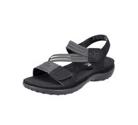 Rieker Sandales gris / noir, Taille 38