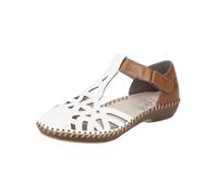 Rieker Sandales marron / blanc, Taille 42