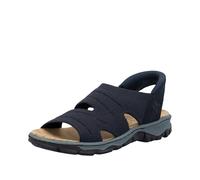 Rieker Sandales marron pour femme, bleu, 38 EU
