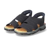 Rieker Sandales marron pour femme, bleu, 38 EU