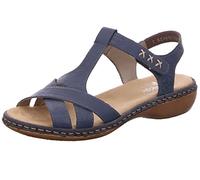 Rieker Sandales Mode Femme 65919, Pointure:39 EU, La Couleur:Bleu