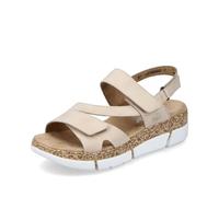 Rieker Sandales Mode Femme V2366, Pointure:38 EU, La Couleur:Beige