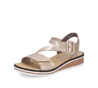 Rieker Sandales Mode Femme V3660, Pointure:38 EU, La Couleur:Or