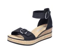 Rieker Sandales à talon compensé 63780 Femme Noir Taille 36