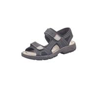 Rieker Homme Sandales 26156, Monsieur Sandales de Trekking,Sandales de Sport,Semelle extérieure,Double Fermeture Velcro,Schwarz,41 EU / 7,5 UK