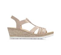 Rieker - Sandales Plates Beiges pour Femmes - Femme - Chaussures - Beige - Taille: 38 EU