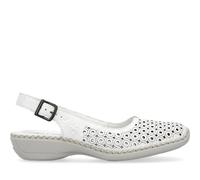Rieker - Sandales Plates Blanches - Femme - Chaussures - Blanc - Taille: 39 EU