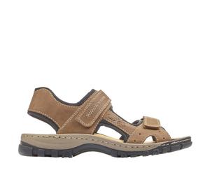Rieker - Sandales Plates Décontractées et Ouvertes - Homme - Chaussures - Brun - Taille: 42 EU
