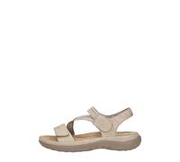 Rieker Sandales Femme 64870 – Sandales fines d'été, confortables et plates, Beige 38 EU / 5 UK