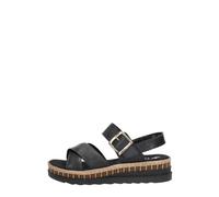 Rieker - Sandales Plates - Femme - Chaussures - Noir - Taille: 36 EU