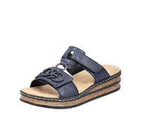 Rieker Sandales pour femme 62936, bleu, 41 EU