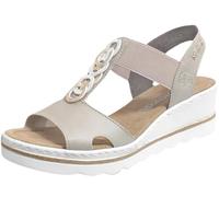 Rieker Sandales pour femme 67498, beige, 42 EU