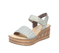 Rieker Sandales pour femme 68178, vert, 41 EU