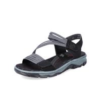 Rieker Sandales Pour Femmes Sandalette Sandalettes Trekkingsandales Noires 68871