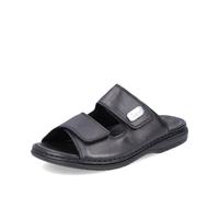 Rieker Sandales Pour Hommes En Cuir Noires 25590