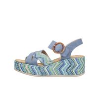 Rieker Sandales saphir / bleu clair / vert clair / blanc cassé, Taille 41