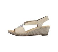 Rieker Sandales talon compensé 624H6 Or 38