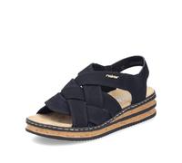 Rieker Mules pour femme 62908, Noir 00., 40 EU Étroit