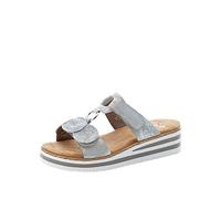 Rieker Sandales V02k3 pour femme, argenté, 43 EU