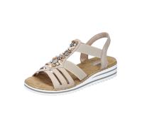 Rieker Sandales pour femme V0649 beige clair Taille 42