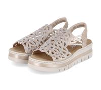 Rieker Sandales V4941 pour femme - Beige - 40 EU