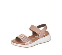 Rieker Sandales Velcro 64300-31 pour Femme, Rose Gold, 38 EU