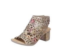 Rieker Sandalette Femme Hochfrontsandale Avec Découpes Et Talon Bloc 64780
