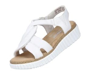 Rieker Sandalettes pour Femme 63261-80 Blanc 42